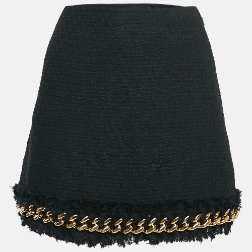 Tweed Chain Insert Mini Skirt M - Versace - Modalova