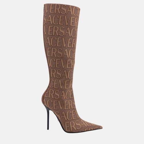 Versace Brown Boots 36 - Versace - Modalova