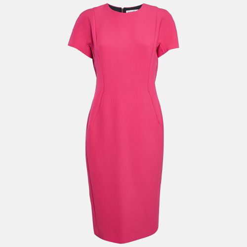 Wool Blend Paneled Midi Sheath Dress M - Victoria Beckham - Modalova