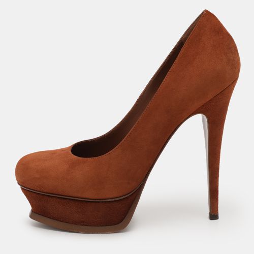 Suede Tribtoo Platform Pumps Size 37 - Yves Saint Laurent - Modalova