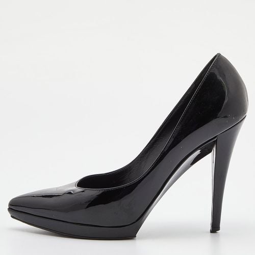 Patent Leather Pointed Toe Platform Pumps Size 37 - Yves Saint Laurent - Modalova