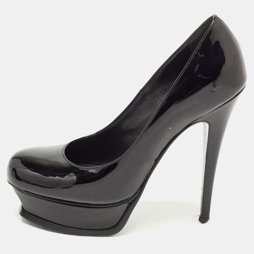 Patent Leather Platform Pumps Size 38 - Yves Saint Laurent - Modalova