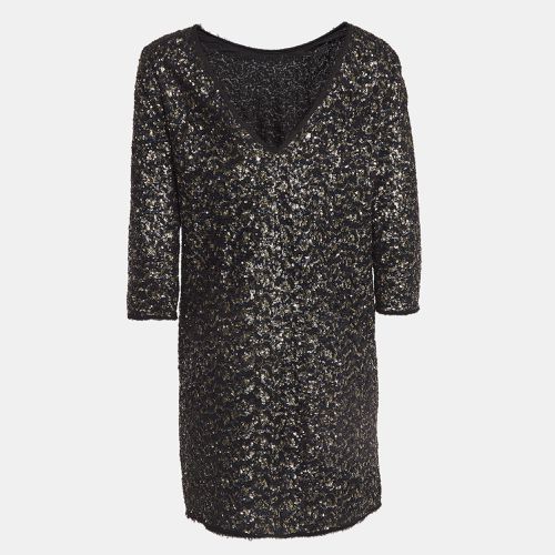 Sequin V Neck Mini Dress M - Zadig & Voltaire - Modalova