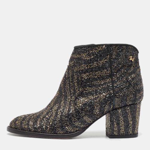 Gold Glitter Molly Ankle Boots Size 36 - Zadig & Voltaire - Modalova