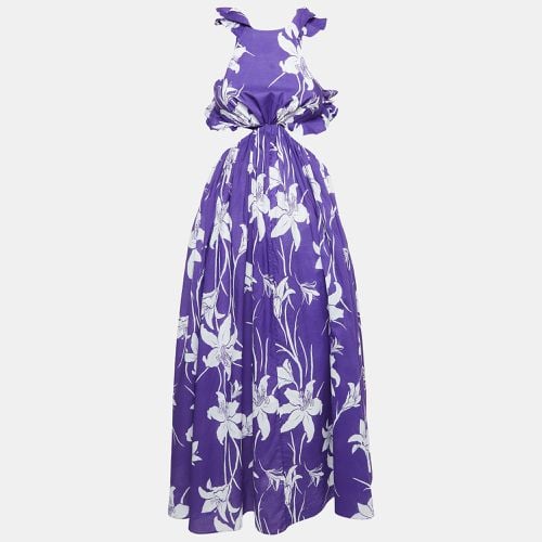 Floral Print Cotton Acadian Ruffle Maxi Dress S - Zimmermann - Modalova