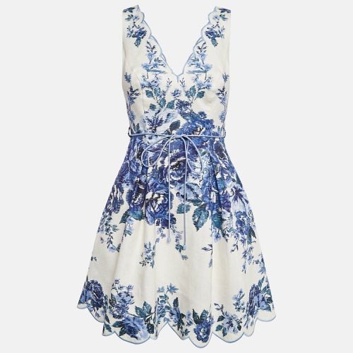 Floral Print Scallop Detail Mini Dress XS - Zimmermann - Modalova