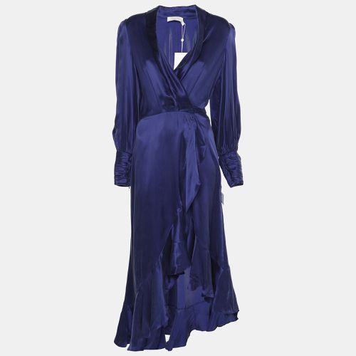 Indigo Silk Belted Maxi Dress S - Zimmermann - Modalova