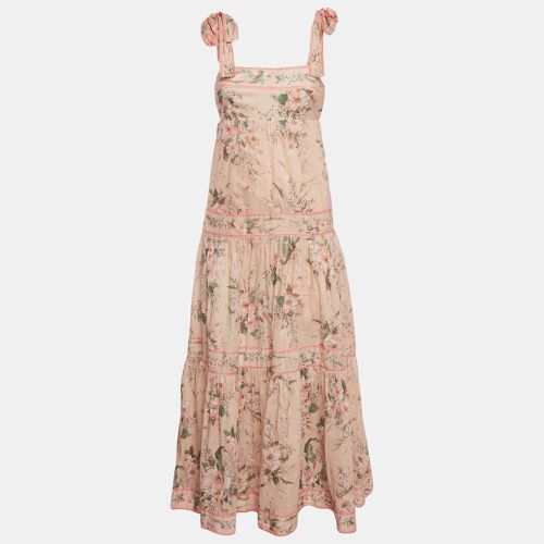 Floral Print Cotton Flounce Maxi Dress S - Zimmermann - Modalova