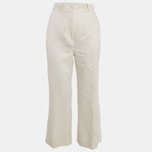 Off Linen Straight Leg Trousers S - Zimmermann - Modalova