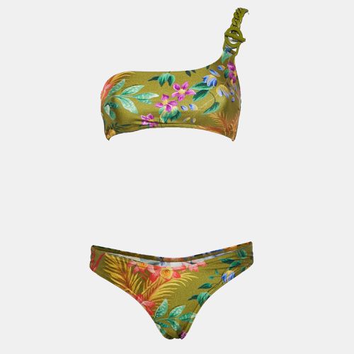 Floral Print Jersey Asymmetrical Bikini S - Zimmermann - Modalova