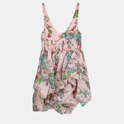 Linen And Silk Balloon Mini Dress - Zimmermann - Modalova