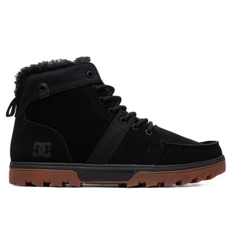 DC Shoes Woodland - Sherpa Lined Leather Boots for Men - DC Shoes UK - Modalova