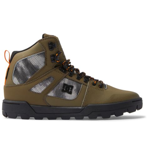 DC Shoes Pure Hi - Water Resistant High Top Leather Boots for Men - DC Shoes UK - Modalova