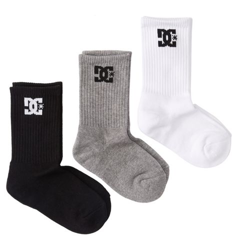 DC Shoes Crew 3Pk - Crew Socks for Men - DC Shoes UK - Modalova