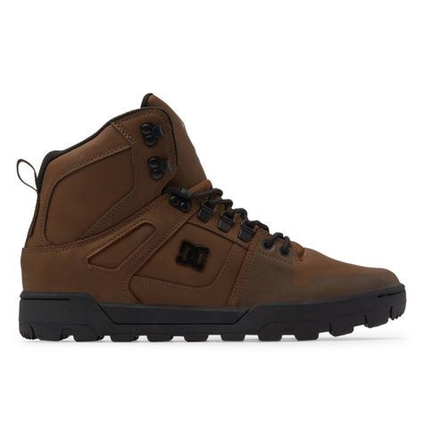 DC Shoes Pure Hi - Water Resistant High Top Leather Boots for Men - DC Shoes UK - Modalova