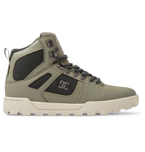 DC Shoes Pure Hi - Water Resistant High Top Leather Boots for Men - DC Shoes UK - Modalova