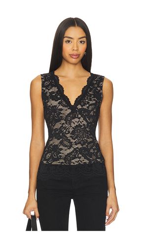 Leila stretch lace top en color negro talla L (también en M, S, XS) - Generation Love - Modalova