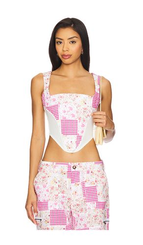 Mina Patchwork Corset in . Size S. Also in L - GUIZIO - Modalova