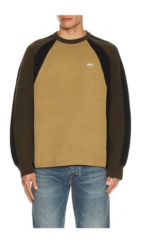 Raglan Crew Neck Sweater in . Taglia L. Also in M, S, XL/1X - Obey - Modalova