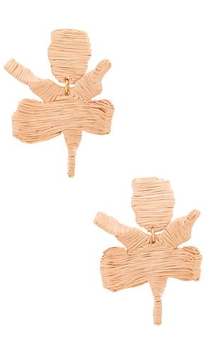 Raffia Paper Lily Earring in - Lele Sadoughi - Modalova