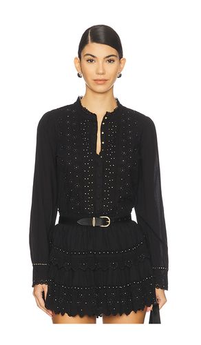 Larine top en color negro talla L (también en M, XL, XS) - LoveShackFancy - Modalova