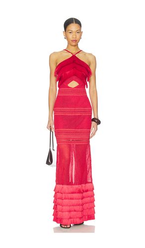 Radiant Fringe Halterneck Maxi Dress in . Taglia 2. Also in 4, 6 - PatBO - Modalova