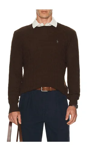 Wool Cashmere Cable Knit Crewneck Sweater in . Taglia L. Also in XL/1X - Polo Ralph Lauren - Modalova