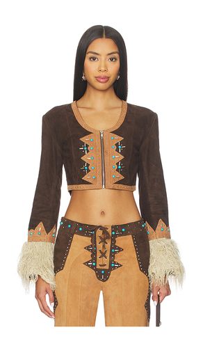 X REVOLVE Record Jacket in . Taglia L. Also in M, S, XL, XS - Understated Leather - Modalova