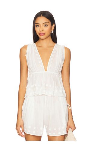 Anya Plunge V Neck Top Coverup en . Taille L. Also en M, S, XL - Ulla Johnson - Modalova