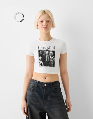 Camiseta Gossip Girl Manga Corta Mujer S - Bershka - Modalova