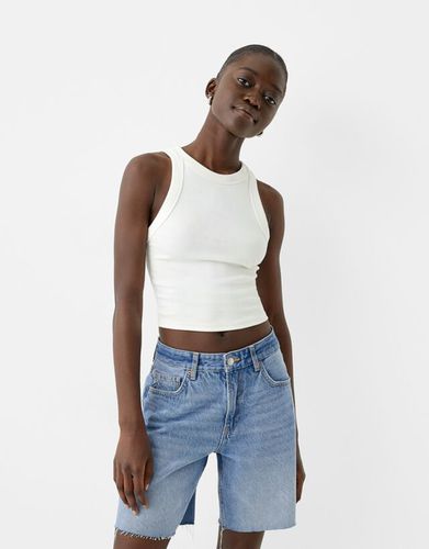 Bermuda Denim Mujer 38 - Bershka - Modalova