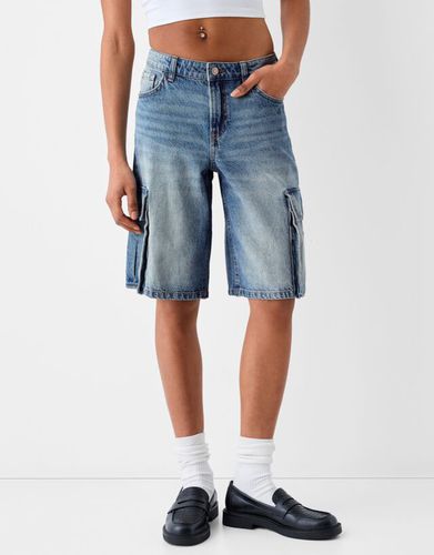 Bermuda Denim Baggy Cargo Bskteen 38 - Bershka - Modalova