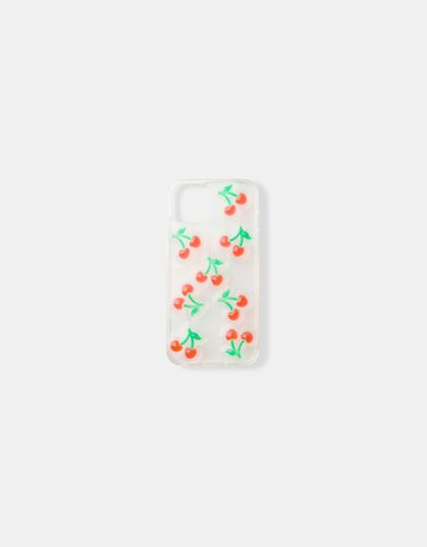 Carcasa Móvil Cerezas Relieve Mujer Iphone 11 / Xr - Bershka - Modalova