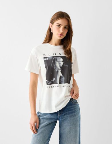 Camiseta Blondie Manga Corta Mujer S - Bershka - Modalova