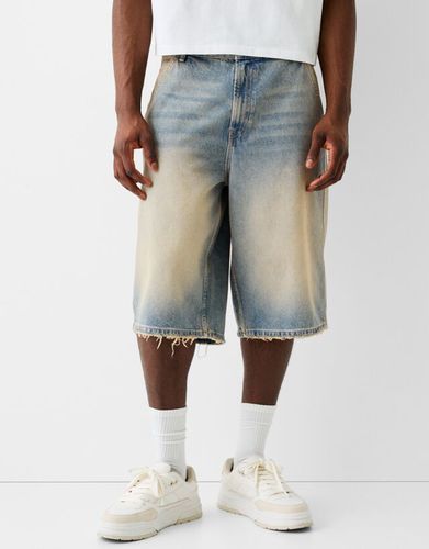 Bermuda Denim Skater Hombre 36 - Bershka - Modalova