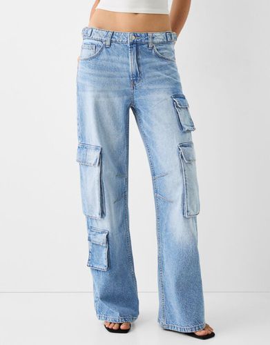 Jeans Cargo Multipocket Mujer 38 - Bershka - Modalova