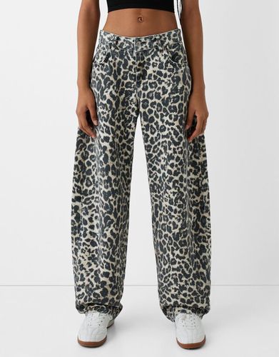 Denim Baggy Balloon Animal Print Bskteen 42 - Bershka - Modalova