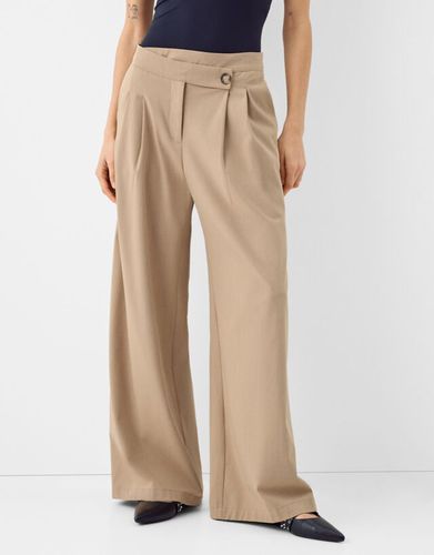 Pantalón Wide Leg Tailoring Mujer 36 - Bershka - Modalova