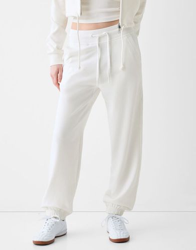 Pantalón Jogger Felpa Mujer 10-12 - Bershka - Modalova