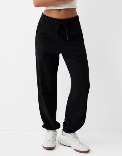 Pantalón Jogger Felpa Mujer Xs - Bershka - Modalova