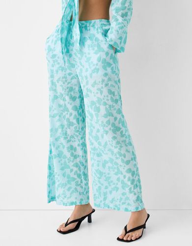 Pantalón Culotte Bambula Mujer L - Bershka - Modalova