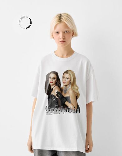 Camiseta Gossip Girl Manga Corta Mujer Xs - Bershka - Modalova