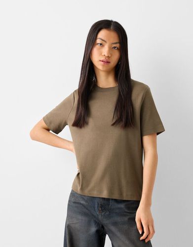 Camiseta Manga Corta Regular Fit Bskteen M - Bershka - Modalova