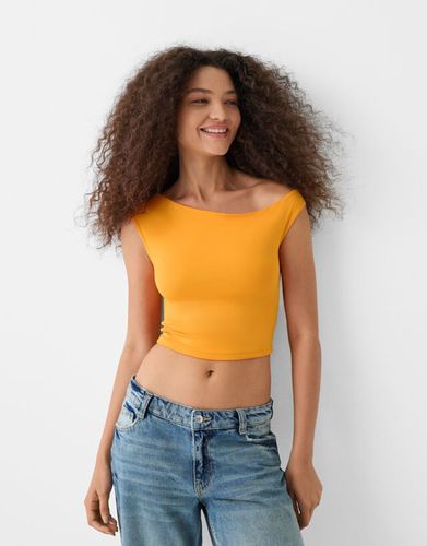 Camiseta Sin Mangas Asimétrica Mujer S - Bershka - Modalova