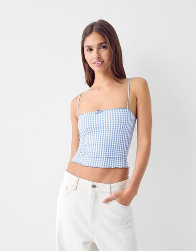 Top Tirantes Detalle Lazo Mujer Xs - Bershka - Modalova