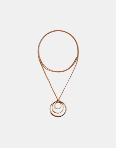 Collar Cuerda Espiral Mujer - Bershka - Modalova