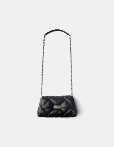 Bolso Acolchado Rockero Mujer - Bershka - Modalova