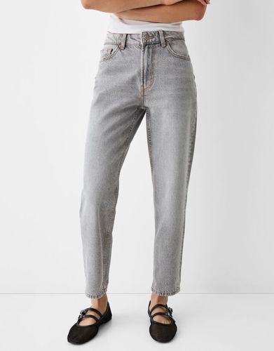 Bershka Jeans Mom Bskteen 34 Gris - Bershka - Modalova