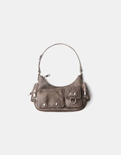 Bolso De Hombro Multipocket Mujer - Bershka - Modalova