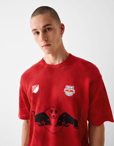 Camiseta New York Red Bulls Mesh Tie Dye Hombre Xl - Bershka - Modalova